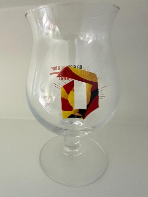 DUVEL glas BELGIAN FOR A DAY - Nieuw en ongebruikt!, Verzamelen, Glas en Drinkglazen, Nieuw, Bierglas, Ophalen of Verzenden