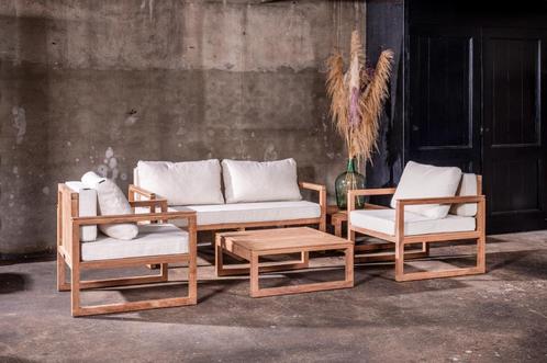 Allure tuinmeubel lounge aanbieding: ISEO teak loungeset, Tuin en Terras, Tuinsets en Loungesets, Nieuw, Loungeset, Teakhout, 4 zitplaatsen