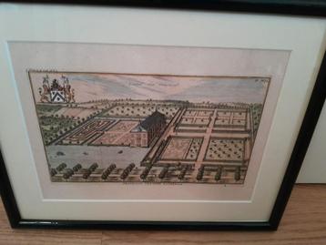 Gravure Château de Watermael - Kasteel van Watermaal, Antiquités & Art, Envoi