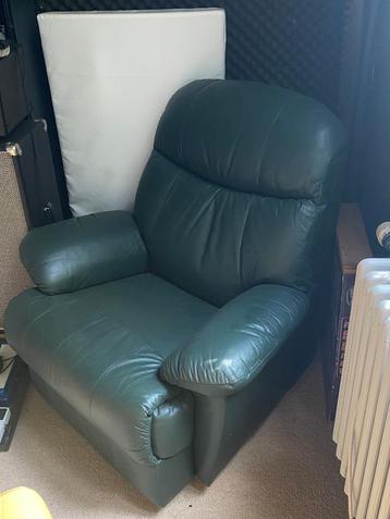 Fauteuil Relax en Cuir Vert beschikbaar voor biedingen