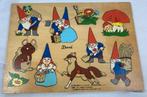 David de Kabouter Inlegpuzzel Vintage 1988 Houten puzzel 80s, Kinderen en Baby's, Speelgoed | Kinderpuzzels, Verzenden, Zo goed als nieuw