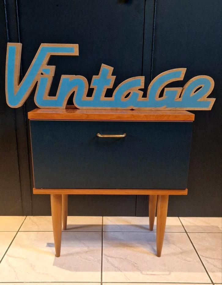 Vintage nachtkastje/vintage nachtkastje, Huis en Inrichting, Woonaccessoires | Overige, Zo goed als nieuw