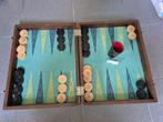 Vintage houten backgammon koffer – groot formaat, mooie staa, Hobby en Vrije tijd, Een of twee spelers, Ophalen, Zo goed als nieuw