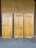 3 massieve eiken deuren, 80 tot 100 cm, Gebruikt, Hout, Ophalen