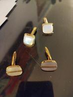 MANCHETKNOPEN MET PARELMOER VAN DE JAREN 1960, Bijoux, Sacs & Beauté, Boutons de manchette, Enlèvement ou Envoi, Comme neuf, Autres matériaux