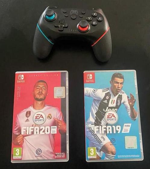 Nintendo SWITCH controller + 2 FIFA Games, Consoles de jeu & Jeux vidéo, Jeux | Nintendo Switch, Comme neuf, Sport, 3 joueurs ou plus