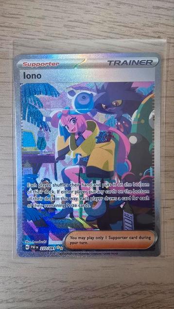 Pokemon Paldean Fates #237 Iono Trainer Card beschikbaar voor biedingen