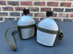 2 drinkflessen us army 1945, Ophalen