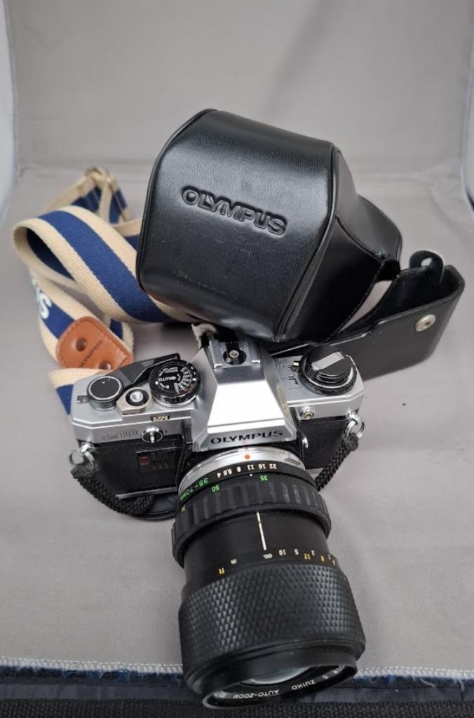 Olympus OM10 analoge camera  met 35-70mm lens, Audio, Tv en Foto, Fotocamera's Analoog, Gebruikt, Spiegelreflex, Olympus, Ophalen of Verzenden