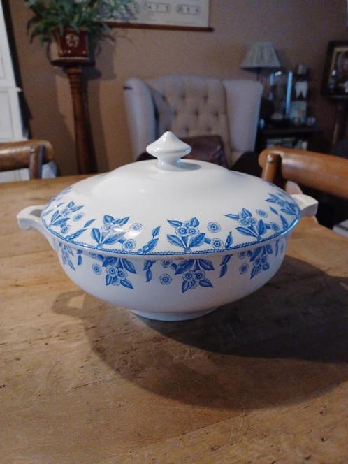 BOCH DUX BLAUW dekselkom, Antiek en Kunst, Antiek | Servies los, Ophalen of Verzenden