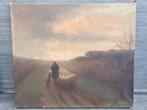 Huile sur toile berger et ses moutons signe h raes, Antiek en Kunst, Ophalen of Verzenden