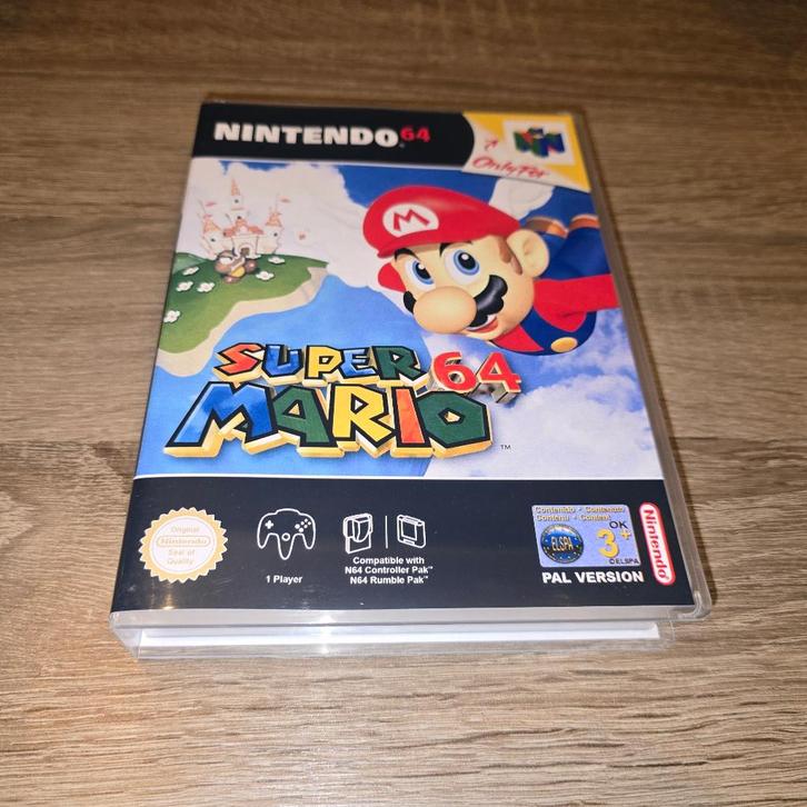 Super Mario 64 N64 Game Case (3), Games en Spelcomputers, Games | Nintendo 64, Zo goed als nieuw, Verzenden