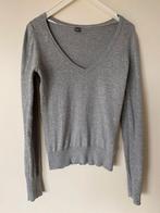 Pull gris S col en V, Gris, Taille 36 (S), Comme neuf, Enlèvement