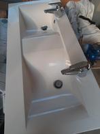 Dubbel wastafelblad 1200x533x32mm, Huis en Inrichting, Badkamer | Badkamermeubels, Ophalen, Gebruikt, 150 tot 200 cm, Wasbak of Wastafel