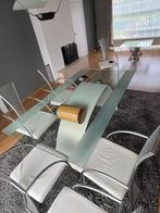 Design-eettafel in glas, Ophalen, Gebruikt, Glas, Vijf personen of meer
