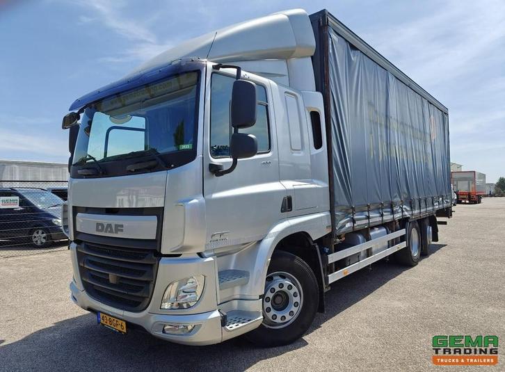 DAF CF 400 FAN 6x2/4 SpaceCab Euro6A - Schuifzeilenbak 7.7m, Auto's, Vrachtwagens, ABS, Airconditioning, Electronic Stability Program (ESP)