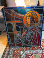 Glas-in-lood raam 50x60 cm heilig, Antiek en Kunst, Antiek | Glaswerk en Kristal, Ophalen of Verzenden