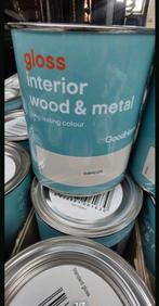 Nieuwe verf hout metaal houtverf metaalverf beige creme wit, Doe-het-zelf en Bouw, Verf, Beits en Lak, Ophalen of Verzenden, Nieuw