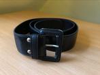 Lederen riem - 100cm, 95 tot 105 cm, Zwart, Ophalen of Verzenden, Riem of Ceintuur