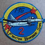 2nd Fighter bomber Squadron Florennes F16, Verzamelen, Embleem of Badge, Luchtmacht, Ophalen of Verzenden