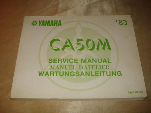 YAMAHA CA50M '83 Ancien Manuel d'Atelier, Motoren, Handleidingen en Instructieboekjes, Yamaha, Ophalen of Verzenden