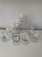 6 glazen en een RICARD-karaf, Verzamelen, Glas en Drinkglazen, Ophalen of Verzenden, Zo goed als nieuw