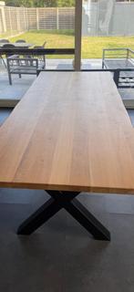 Massief eiken tafel, Huis en Inrichting, Ophalen, 100 tot 150 cm, Eikenhout, Vijf personen of meer