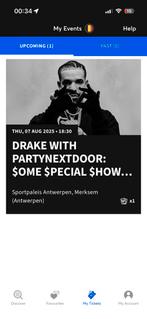Drake ticket 7 augustus ️, Tickets en Kaartjes, Augustus