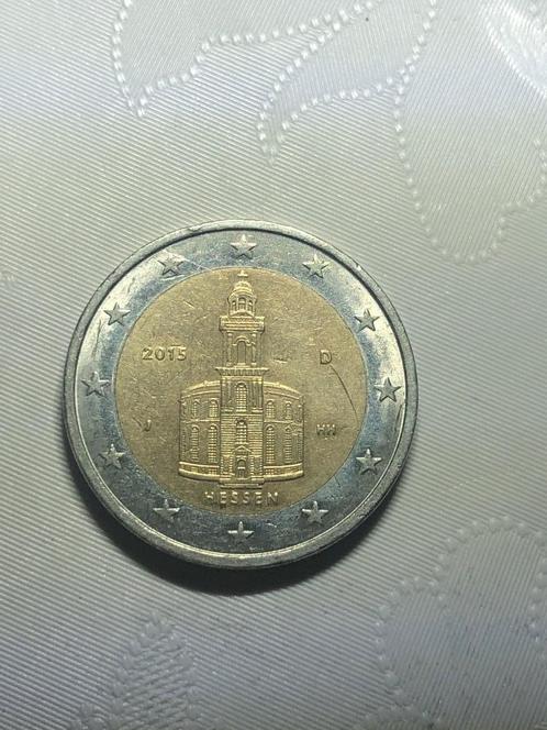 Gebruikte Duitse J herdenkingsmunt van 2 euro 2015., Postzegels en Munten, Munten | Europa | Euromunten, Losse munt, 2 euro, Duitsland