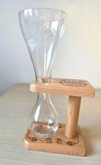 Kwak glas in houten staander, Ophalen of Verzenden, Zo goed als nieuw, Bierglas
