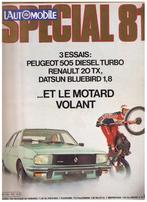 L'automobile  02/1981, R20 , Peugeot 505, Jaguar MK, Datsun, Peugeot, Utilisé, Enlèvement ou Envoi, Collectif