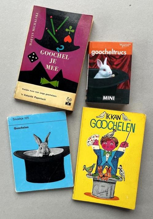 Vier goochelboeken, Boeken, Hobby en Vrije tijd, Ophalen of Verzenden