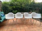 4 chaises de jardin blanches, Jardin & Terrasse, Chaises de jardin, Enlèvement ou Envoi