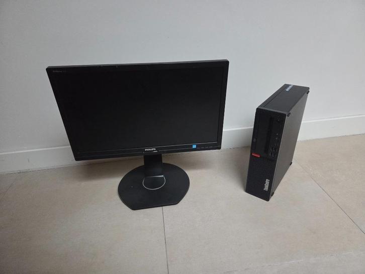 Desktop computer met scherm. i5/16GB/512GB SSD, Computers en Software, Desktop Pc's, 3 tot 4 Ghz, SSD, 16 GB, Met monitor, Ophalen