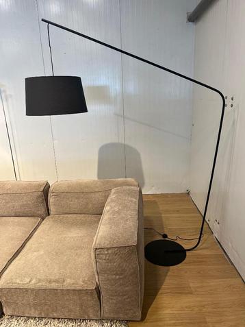 Lampe à arc élégante Frandsen Eijerkamp, noire, Tissus, Enlèvement ou Envoi, Comme neuf, 200 cm ou plus