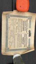 Bieden mag! Getuigschrift autotechniek 1934, Ophalen of Verzenden