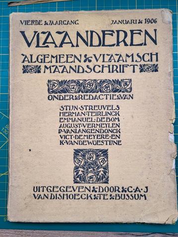 Januari 1906 nummer van "Vlaanderen" - Streuvels, Teirlinck  beschikbaar voor biedingen