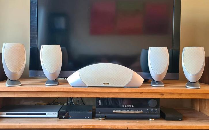 Infinity Modulus MCC-1 : 4 satellites et 1 centrale, TV, Hi-fi & Vidéo, Ensembles home-cinéma, Utilisé, Enlèvement