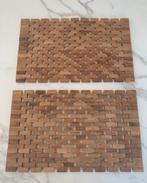 Duo houten onderleggers, Huis en Inrichting, Ophalen of Verzenden, Zo goed als nieuw