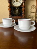 Set van 2 kopjes en schotels Arcopal restaurant bistro, Ophalen of Verzenden, Gebruikt, Kop(pen) en/of Schotel(s)