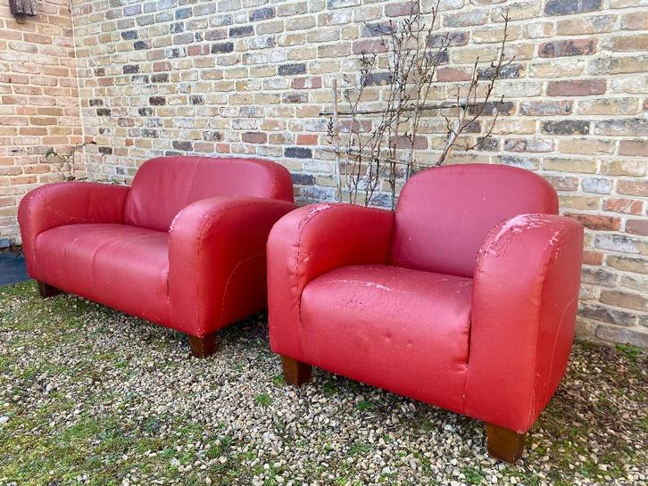 eenzit en/of tweezit, Huis en Inrichting, Zetels | Zetels, Gebruikt, Rechte bank, Eenpersoons, Minder dan 150 cm, Minder dan 75 cm