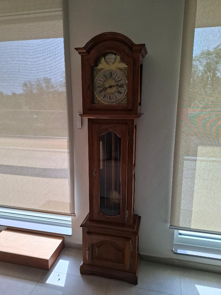 Staande klok - Eik, Huis en Inrichting, Ophalen, Zo goed als nieuw, Analoog, Staande klok