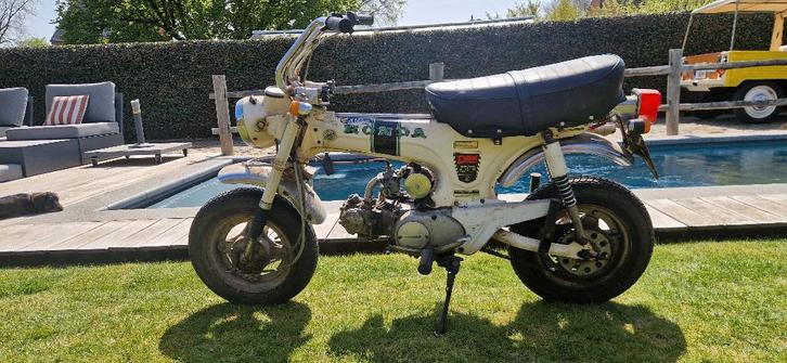 Honda ST50 White Dax 1973 - Belgisch, Fietsen en Brommers, Brommers | Honda, Zo goed als nieuw, Overige modellen, Klasse B (45 km/u)