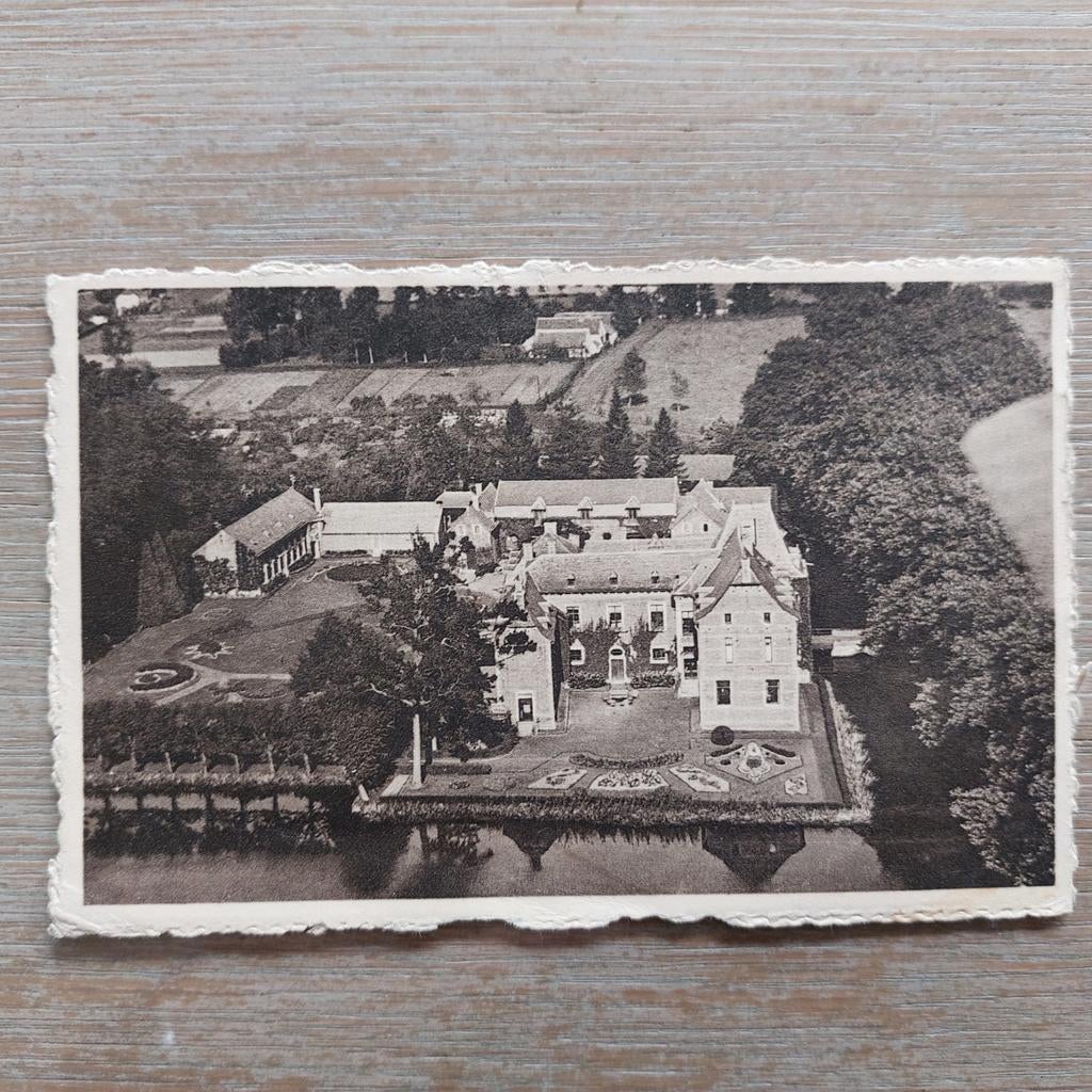 Oude postkaart Schoonbeek : kasteel, Ophalen of Verzenden