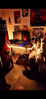 Set up gaming, Ophalen, Gaming bureaustoel, Gebruikt, Zwart