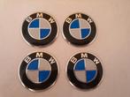 4 x 56 mm Bmw stickers blauw of zwart wit , 50 jaar editie, Auto diversen, Autostickers, Ophalen of Verzenden