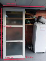 Porte coulissante en verre dépoli, 75 à 150 cm, Enlèvement, Utilisé, Vitre comprise