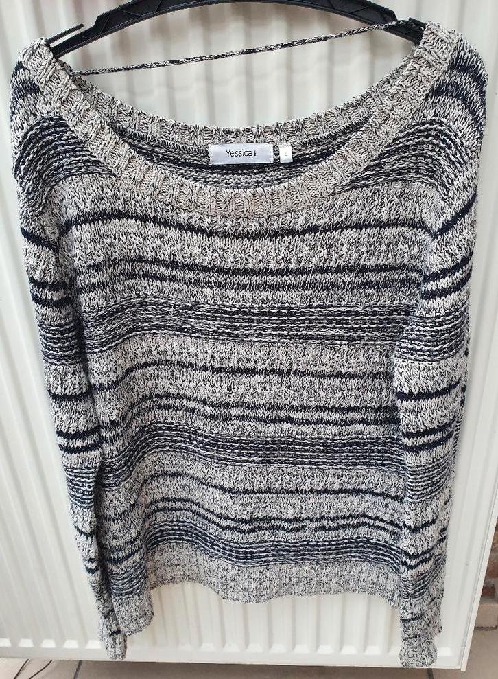 Grijs-zware zilverdraadkleurige trui maat S van C&A, Vêtements | Femmes, Pulls & Gilets, Porté, Taille 36 (S), Gris, Enlèvement ou Envoi