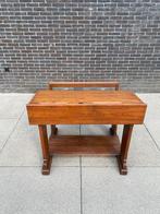 Schoolbank bruin, antiek, Antiek en Kunst, Ophalen