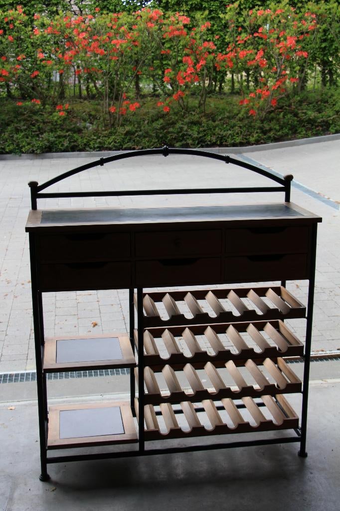 meuble à bouteilles, Maison & Meubles, 25 à 50 cm, Enlèvement, Utilisé, Avec tablette(s)